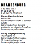 BRANDENBURG Architekten Ingenieure Sachverständige, Baugutachter aus Hamburg
